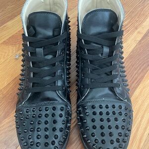 Louboutin Louis Spike Calf Spike Sneakers
